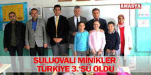 SULUOVALI MİNİKLER TÜRKİYE 3.‘SÜ OLDU