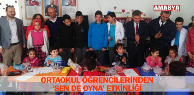 ORTAOKUL ÖĞRENCİLERİNDEN ‘SEN DE OYNA’ ETKİNLİĞİ