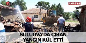 SULUOVA’DA ÇIKAN YANGIN KÜL ETTİ