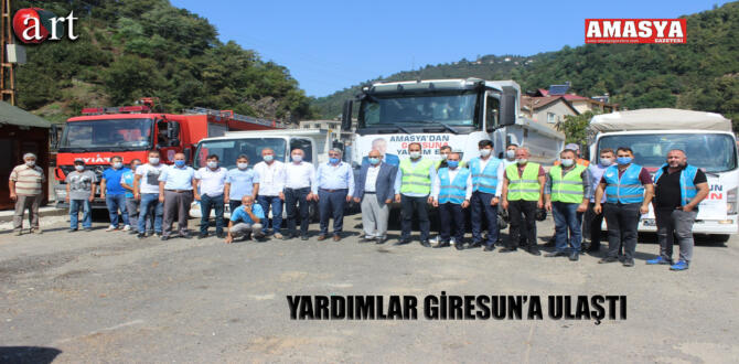 YARDIMLAR GİRESUN’A ULAŞTI