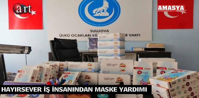 HAYIRSEVER İŞ İNSANINDAN MASKE YARDIMI