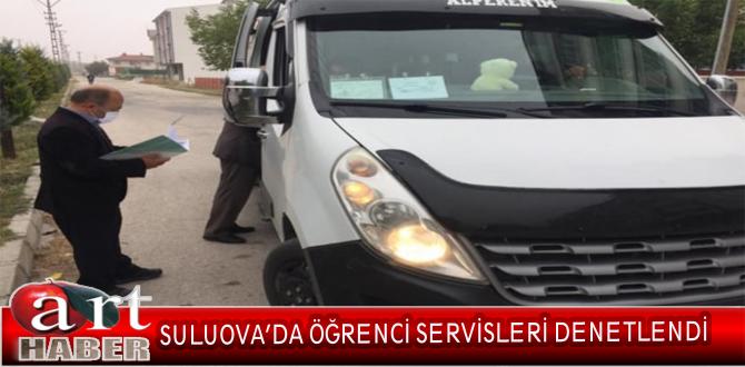 Amasya’nın Suluova ilçesinde taşımalı eğitim yapan öğrenci servis araçları denetlendi