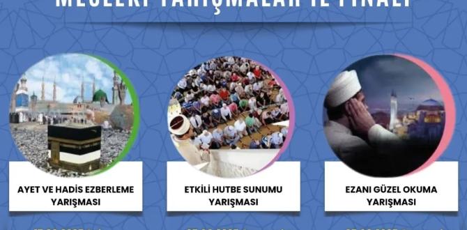Amasya’da Din Görevlileri Arası Yarışmaların İl Finalleri Başlıyor