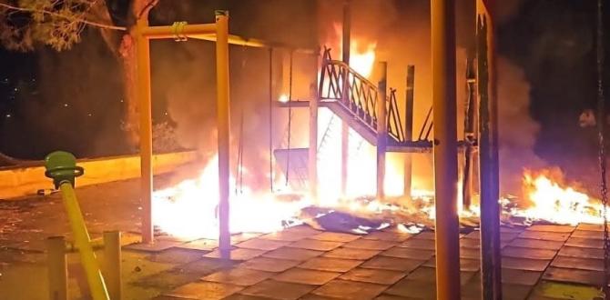 Çocuk Parkını Kundakladılar, Suç Kayıtları Dudak Uçuklattı!
